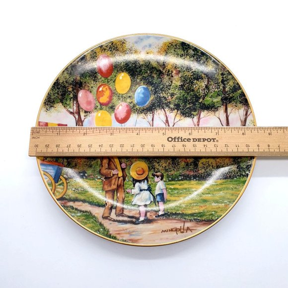 The Balloon Man Artist Plate By Dominic Mingolla Calhouns Collector Society 1979 - Picture 6 of 8